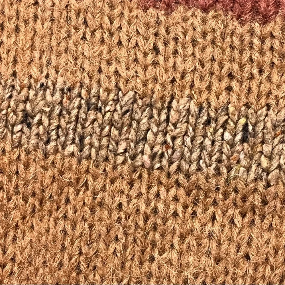 ELSAMADA Sweater Womens L Wool Alpaca Blend Colorblock Abstract Artsy Italy